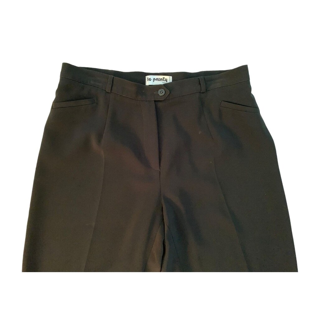NWOT Le Painty Paris Women size FR 46/US 14 Black High Rise Chelsea Trousers - Picture 2 of 8